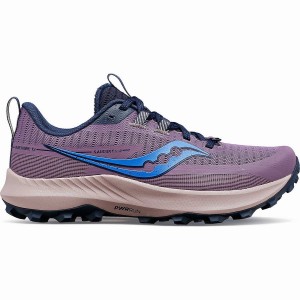 Sapatilhas Trail Running Saucony Peregrine 13 Feminino Roxo Azul Marinho | Portugal S50192-J85