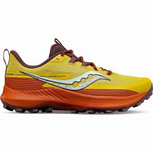 Sapatilhas Trail Running Saucony Peregrine 13 Feminino Amarelas | Portugal S37498-V94