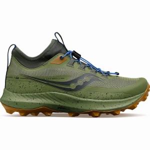 Sapatilhas Trail Running Saucony Peregrine 13 ST Masculino Caqui Marrom | Portugal S10762-E56