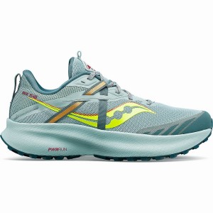 Sapatilhas Trail Running Saucony Ride 15 TR Feminino Turquesa Amarelas | Portugal S06812-G45