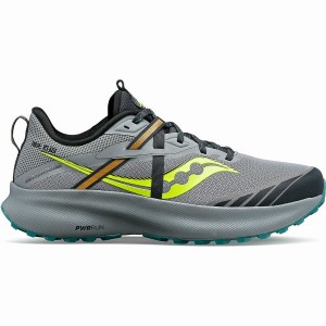 Sapatilhas Trail Running Saucony Ride 15 TR Masculino Cinzentas Amarelas | Portugal S85639-V20