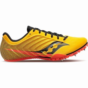 Spikes Atletismo Saucony Spitfire 5 Masculino Douradas Vermelhas | Portugal S39710-Z95