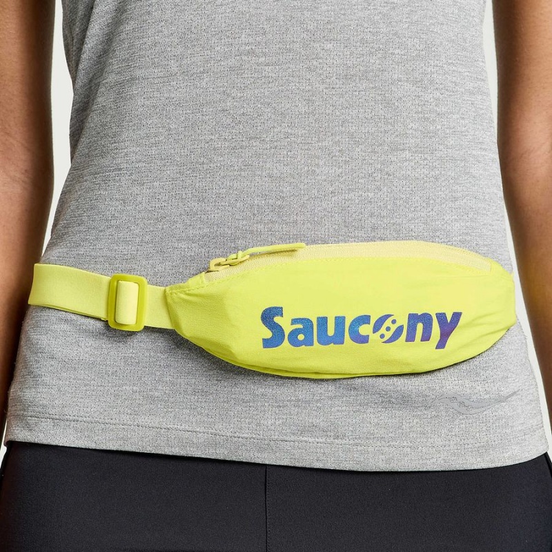 Bolsas De Cintura Saucony Outpace Run Belt Masculino Amarelas | Portugal S24659-A58