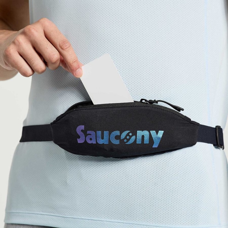 Bolsas De Cintura Saucony Outpace Run Belt Masculino Pretas | Portugal S17294-D65