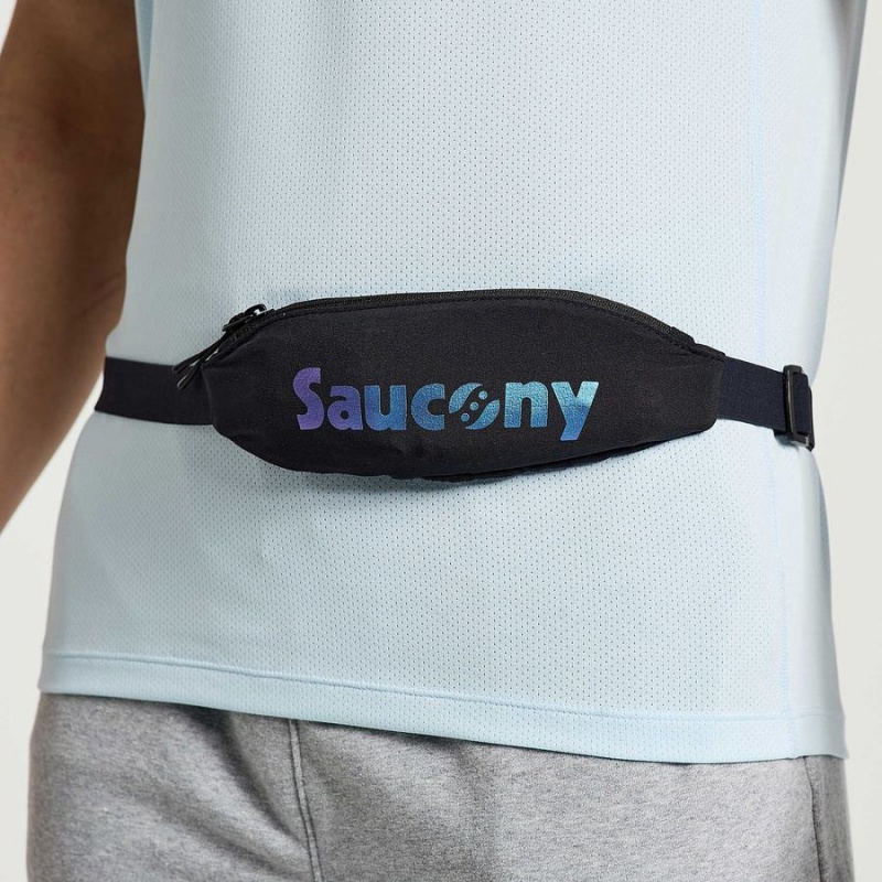 Bolsas De Cintura Saucony Outpace Run Belt Masculino Pretas | Portugal S17294-D65