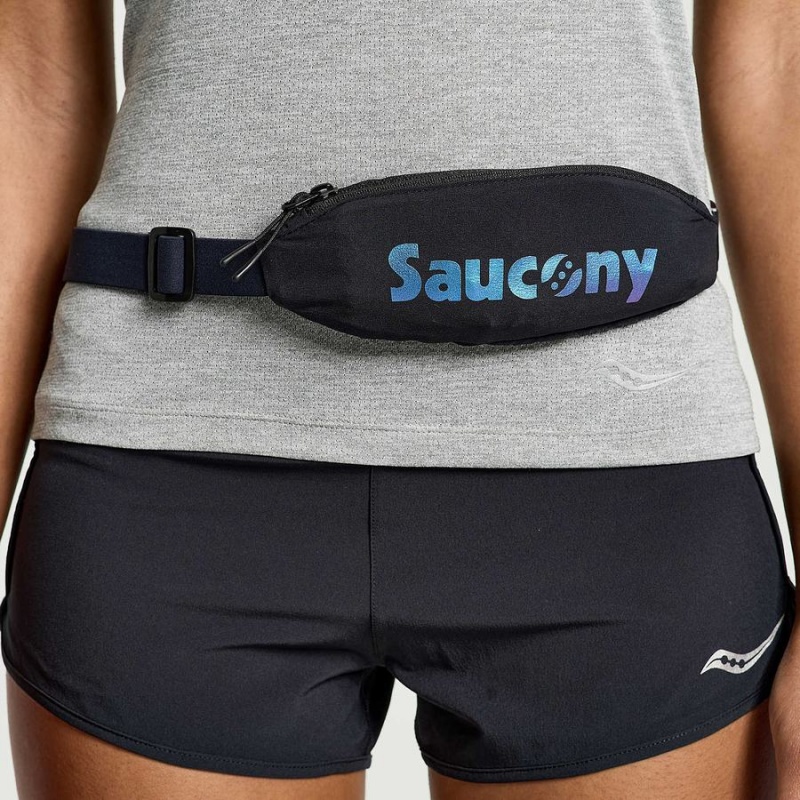 Bolsas De Cintura Saucony Outpace Run Belt Masculino Pretas | Portugal S17294-D65