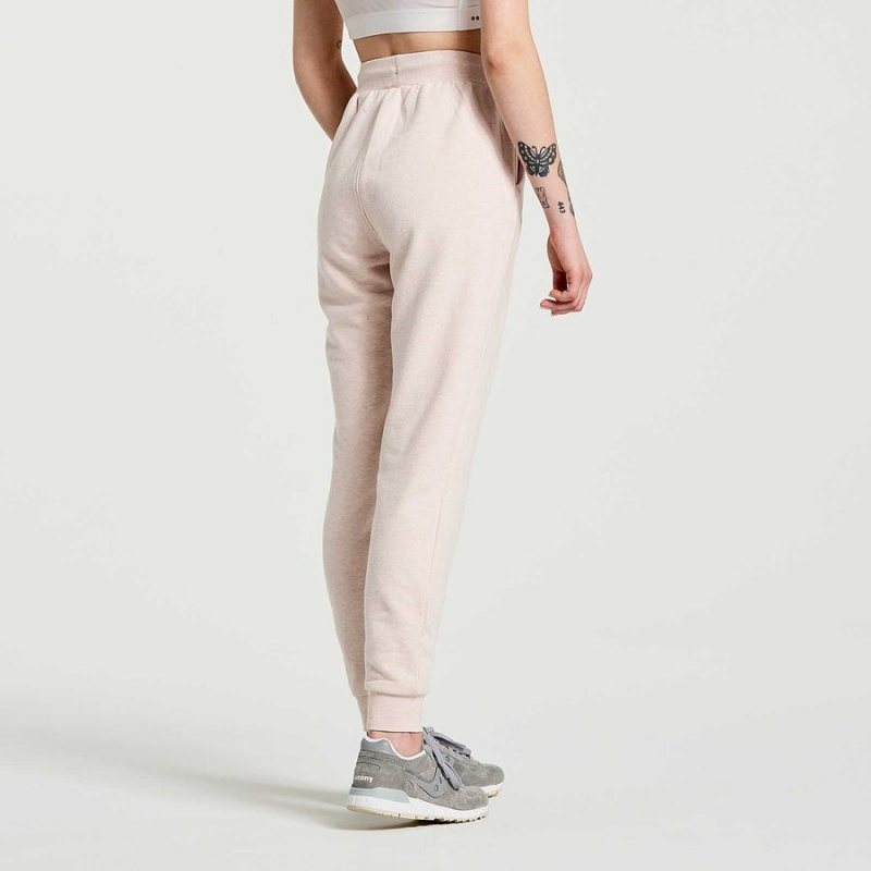 Calça Moletom Saucony Rested Feminino Rosa | Portugal S37546-E79