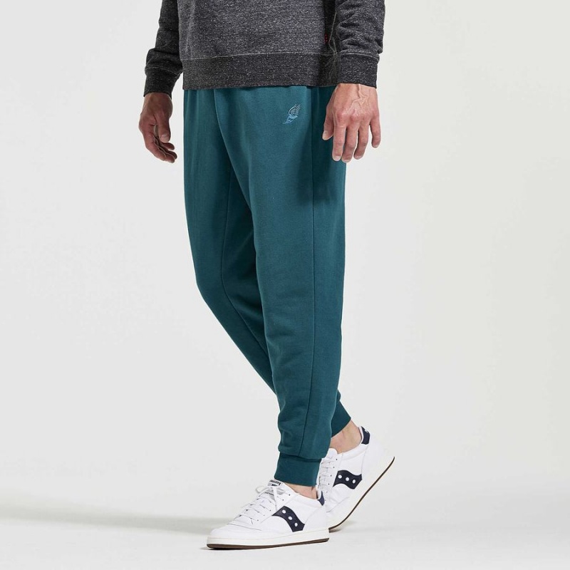 Calça Moletom Saucony Rested Masculino Azuis | Portugal S62093-P78