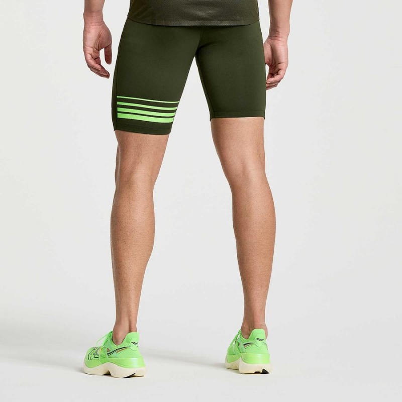 Calção Saucony Elite Tight Masculino Umbra | Portugal S95643-B65