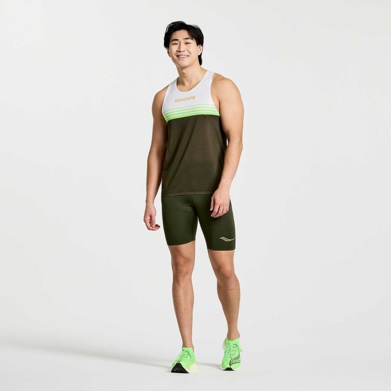 Calção Saucony Elite Tight Masculino Umbra | Portugal S95643-B65