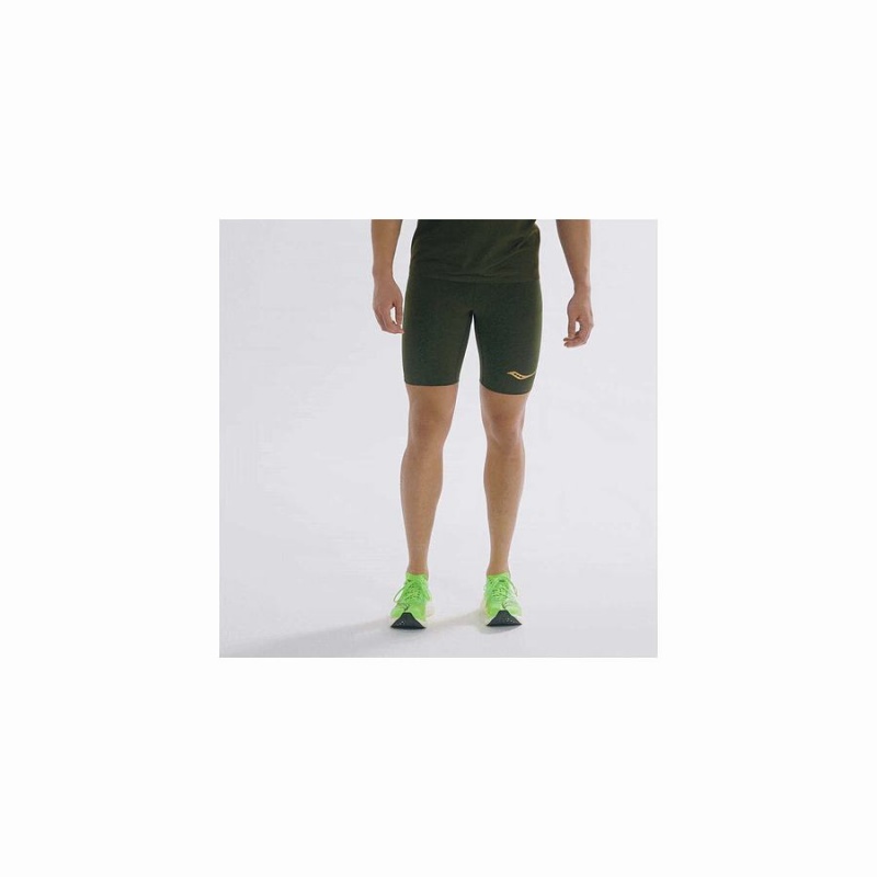 Calção Saucony Elite Tight Masculino Umbra | Portugal S95643-B65