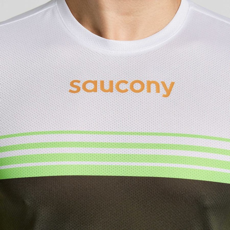 Camiseta Saucony Elite Long Sleeve Masculino Umbra | Portugal S02786-P30