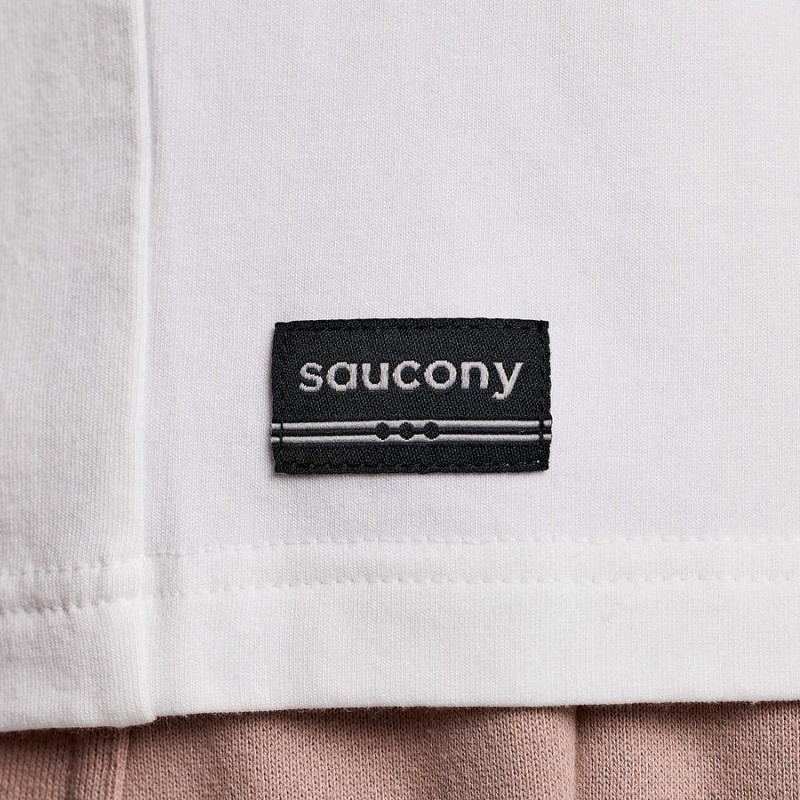 Camiseta Saucony Recovery Curta Sleeve Masculino Branco | Portugal S28170-A79