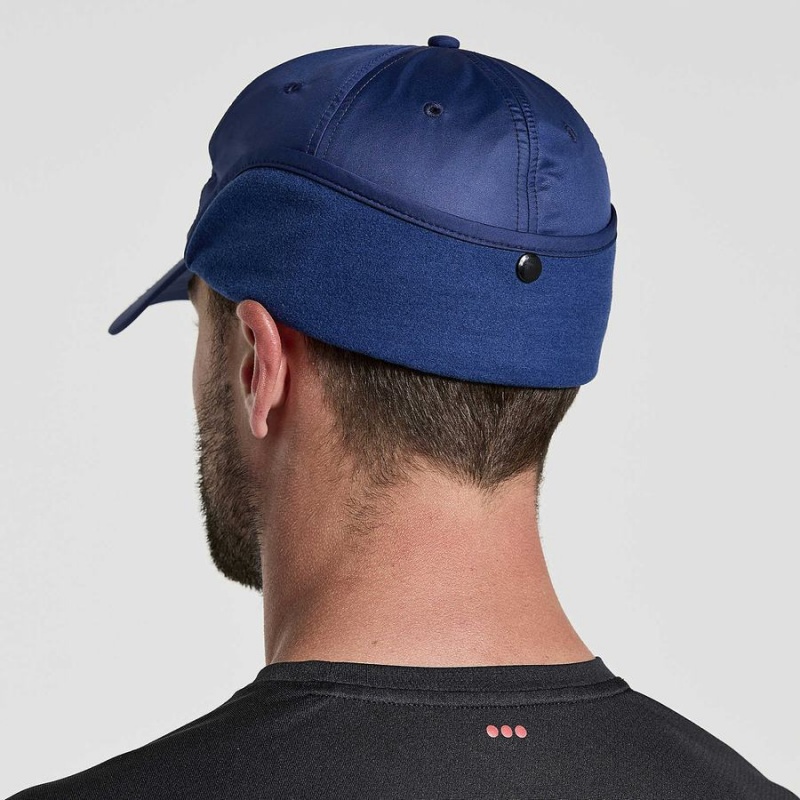 Chapeus Saucony Tech Ear Flap Masculino Azul Marinho | Portugal S80149-Z14