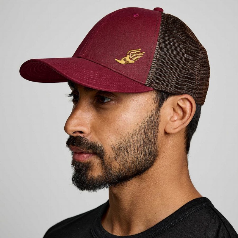 Chapeus Saucony Trucker Masculino Vermelhas | Portugal S85641-A82