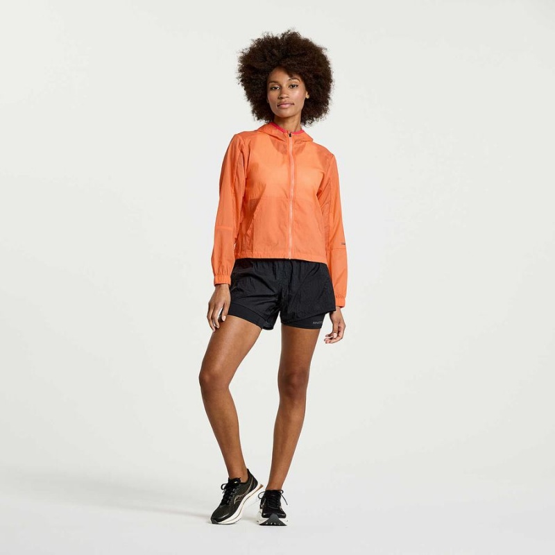 Jaquetas Saucony Elevate Packaway Feminino Laranja | Portugal S58304-E02