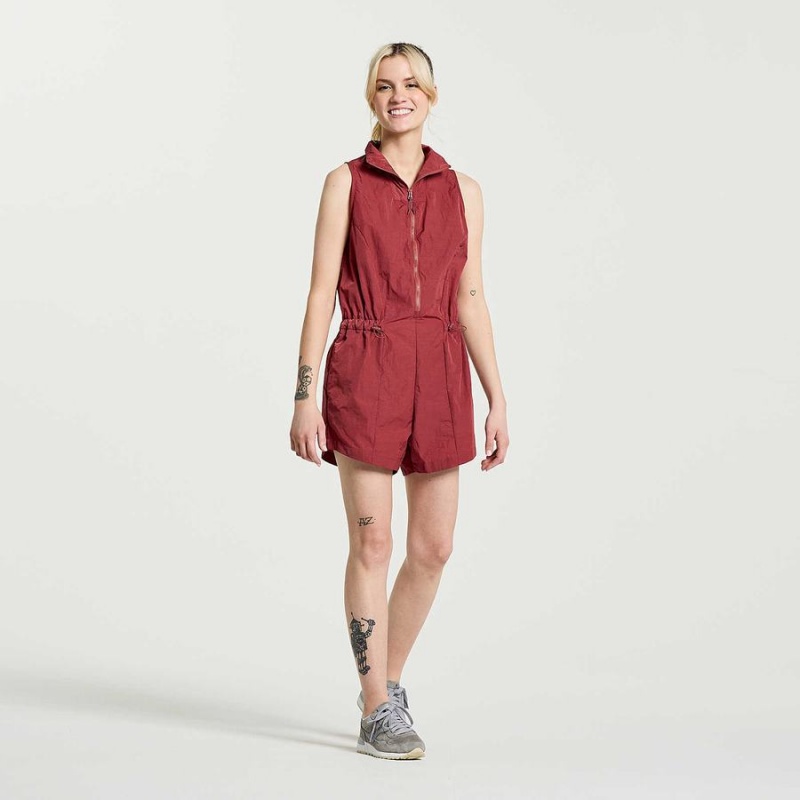 Macacão Saucony Unwind Romper Feminino Apple Butter | Portugal S81025-Q92