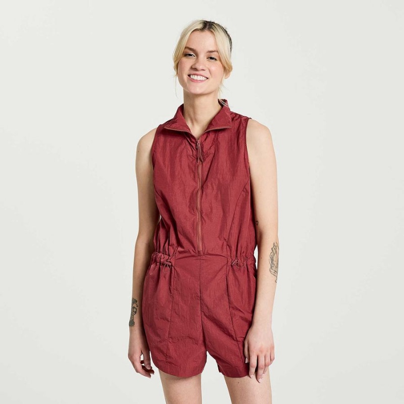 Macacão Saucony Unwind Romper Feminino Apple Butter | Portugal S81025-Q92