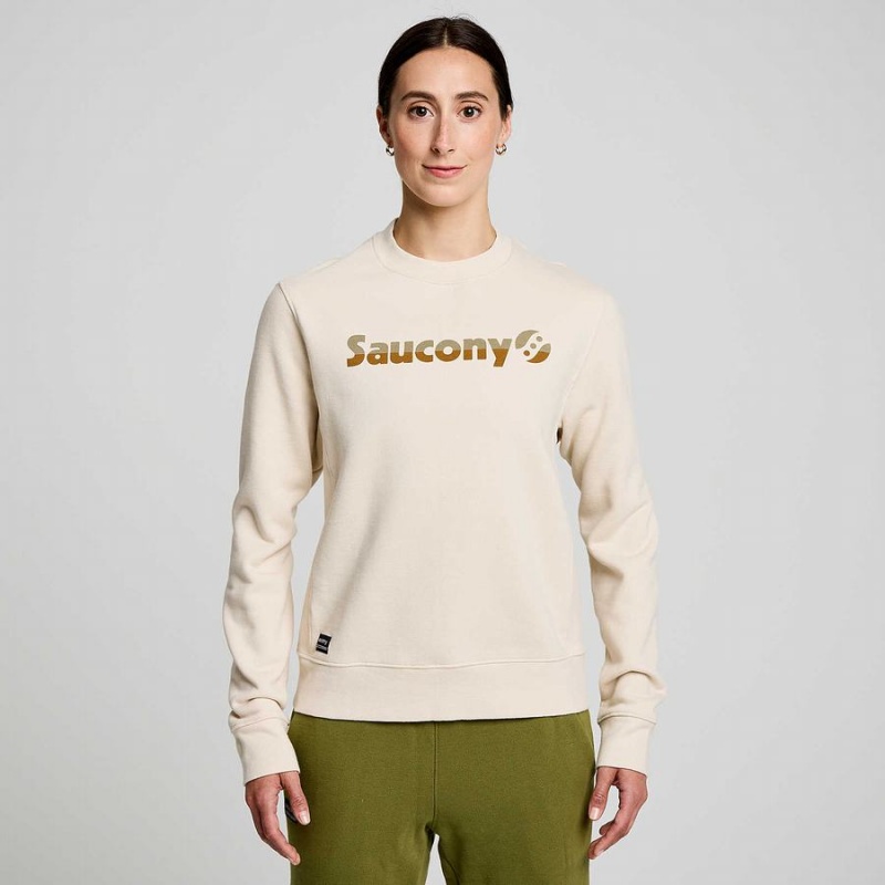 Moletom Saucony Recovery Crew Feminino Bege | Portugal S41956-E48