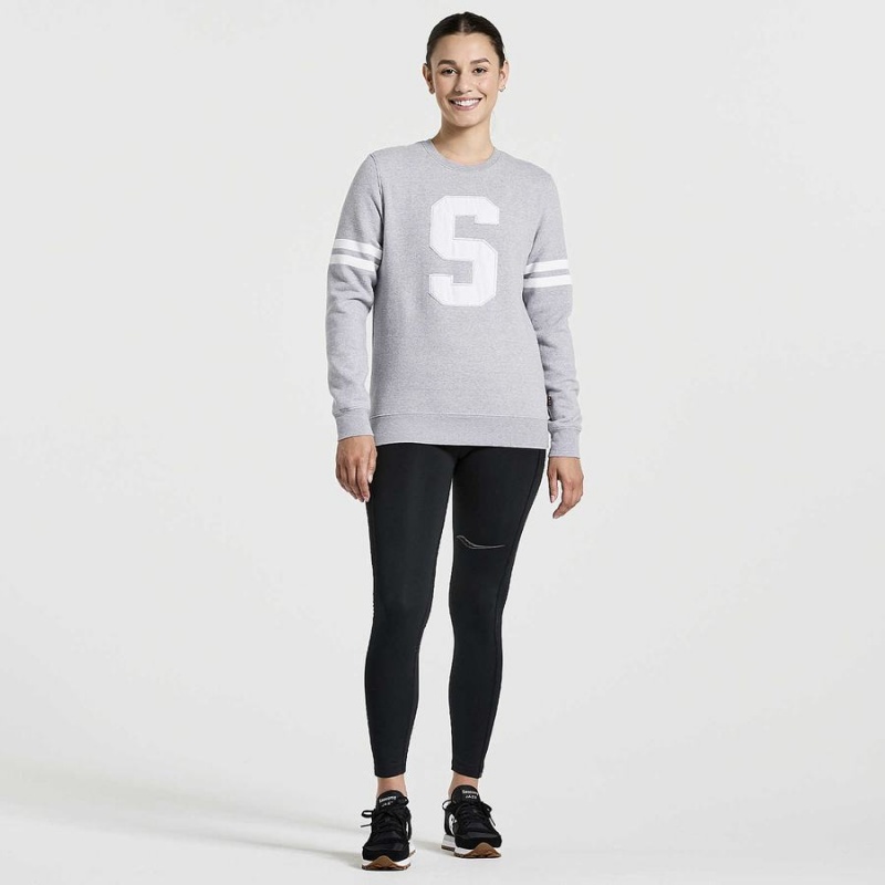 Moletom Saucony Rested Crewneck Feminino Luz Cinzentas | Portugal S26015-L92