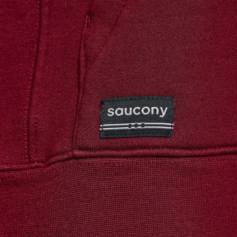 Moletom com Capuz Saucony Recovery Hoody Feminino Vermelhas | Portugal S02749-F13