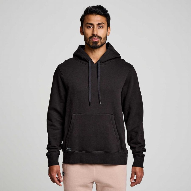 Moletom com Capuz Saucony Recovery Hoody Masculino Pretas | Portugal S30754-F35