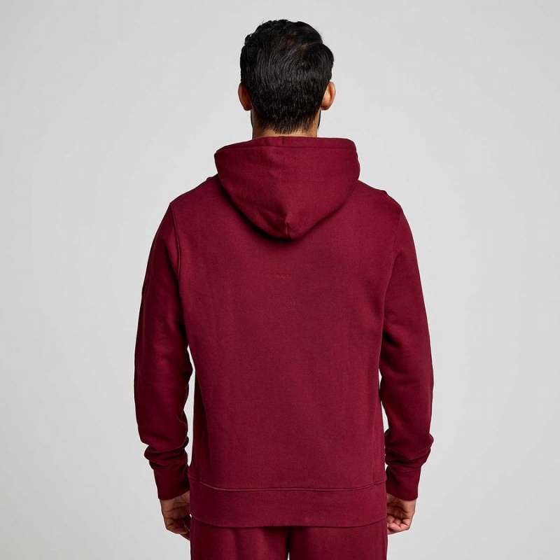 Moletom com Capuz Saucony Recovery Hoody Masculino Vermelhas | Portugal S97851-G40