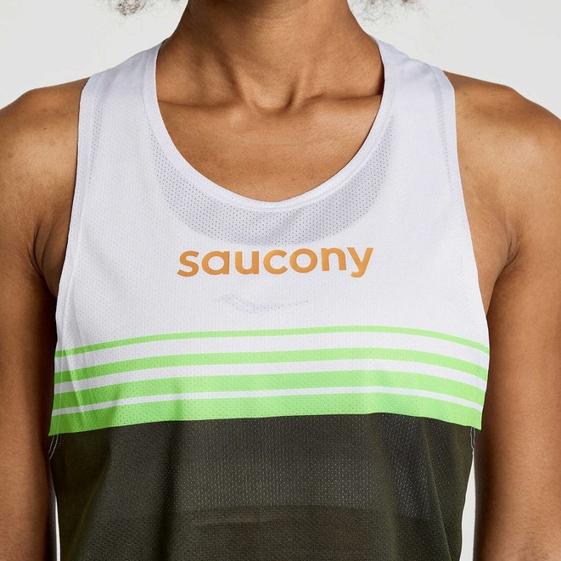 Regata Saucony Elite Singlet Feminino Umbra | Portugal S39782-V37