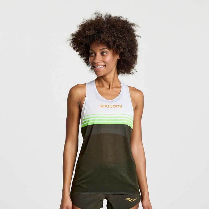 Regata Saucony Elite Singlet Feminino Umbra | Portugal S39782-V37