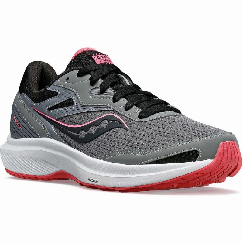 Sapatilhas Caminhada Saucony Cohesion 16 Wide Feminino Cinzentas | Portugal S92085-S26