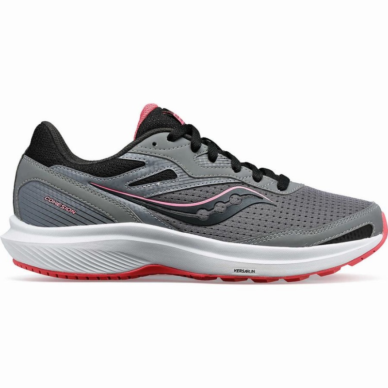 Sapatilhas Caminhada Saucony Cohesion 16 Wide Feminino Cinzentas | Portugal S92085-S26