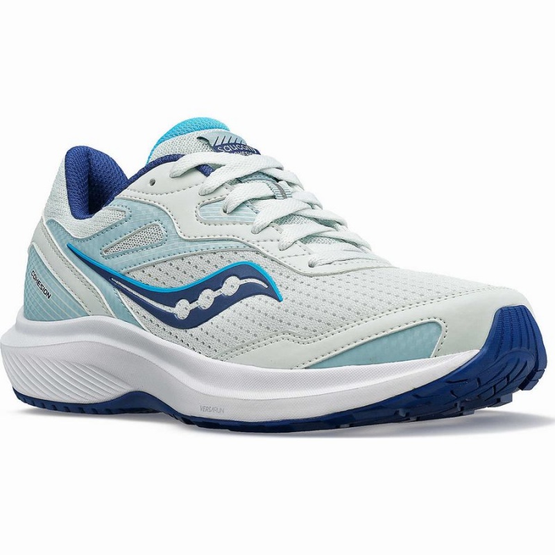 Sapatilhas Caminhada Saucony Cohesion 16 Feminino Branco Azul Anil | Portugal S30518-F45