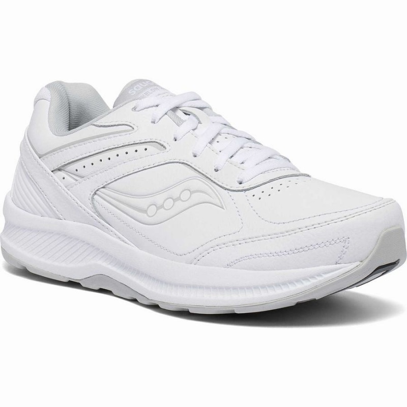 Sapatilhas Caminhada Saucony Echelon Walker 3 Wide Feminino Branco | Portugal S57628-W64