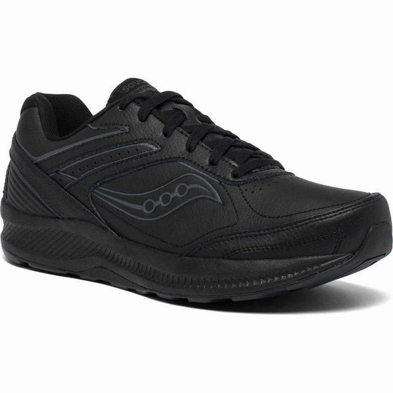 Sapatilhas Caminhada Saucony Echelon Walker 3 Wide Masculino Pretas | Portugal S83152-A32