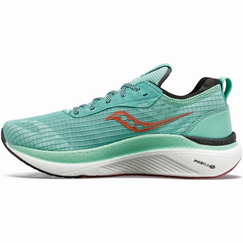 Sapatilhas Caminhada Saucony Freedom Crossport Feminino Turquesa Laranja | Portugal S81205-D04