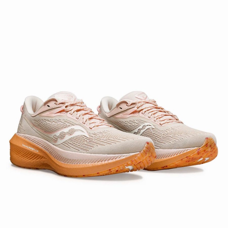 Sapatilhas Caminhada Saucony Galentine's Day Triumph 21 Feminino Rosa | Portugal S53219-N61