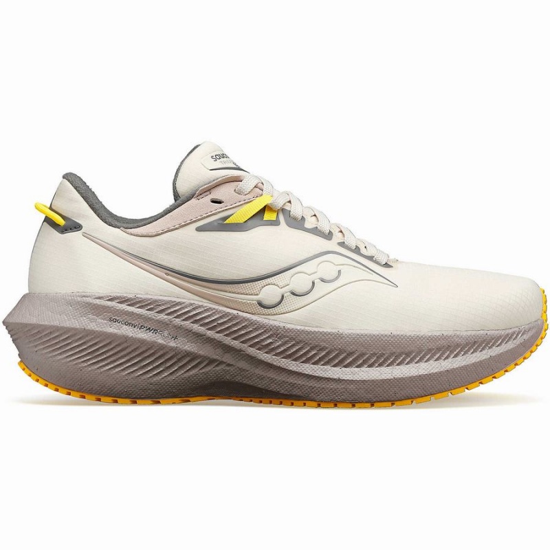 Sapatilhas Caminhada Saucony Triumph 21 RUNSHIELD Feminino Bege | Portugal S70284-B91