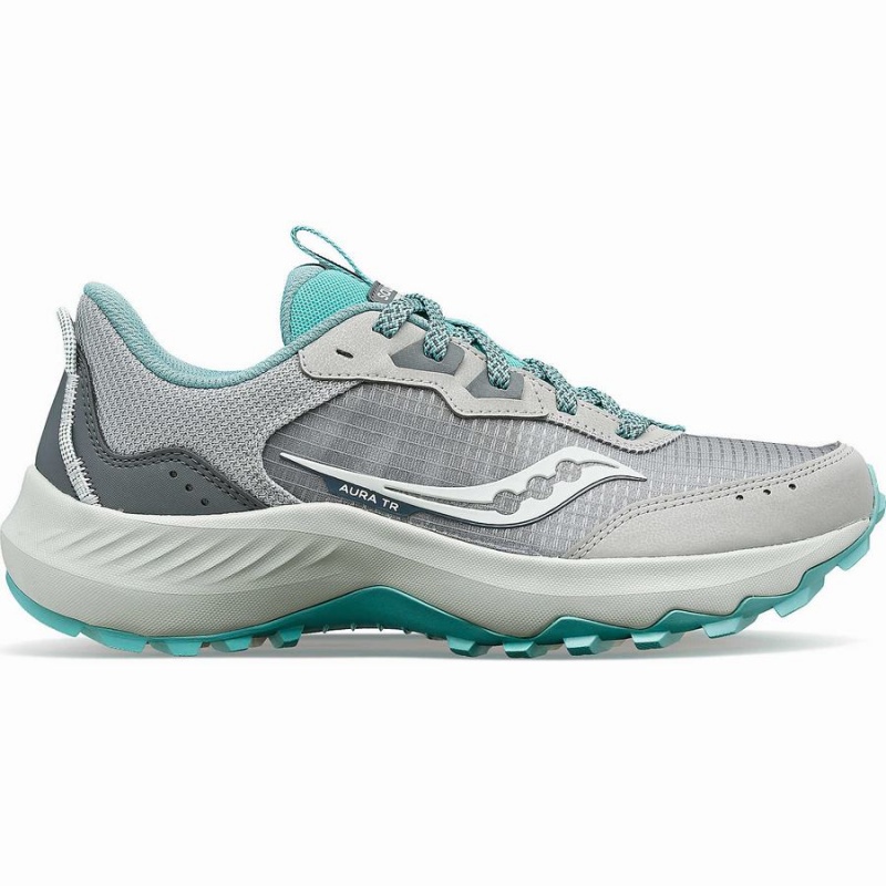 Sapatilhas Corrida Saucony Aura TR Feminino Cinzentas Turquesa | Portugal S40851-B94