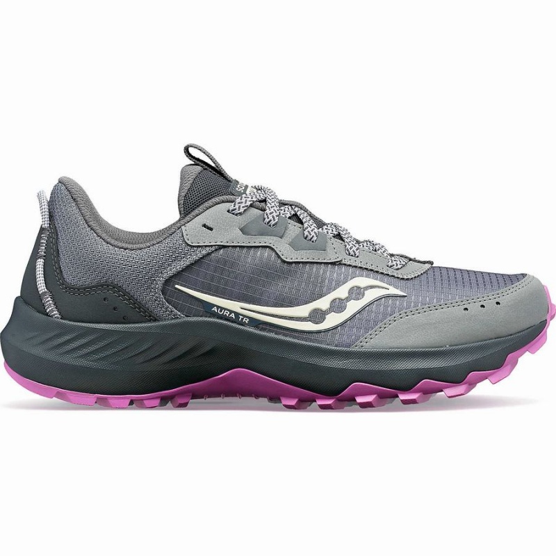 Sapatilhas Corrida Saucony Aura TR Feminino Cinzentas Roxo | Portugal S68351-M62