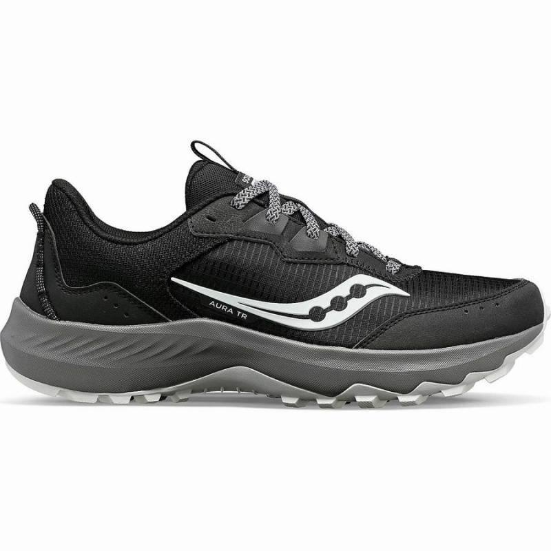 Sapatilhas Corrida Saucony Aura TR Wide Masculino Pretas Cinzentas | Portugal S28564-E64