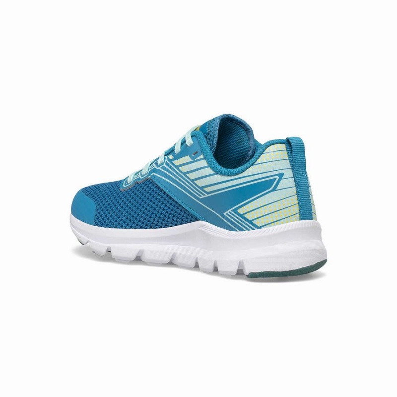 Sapatilhas Corrida Saucony Axon Sneaker Criança Turquesa Amarelas | Portugal S09417-T20