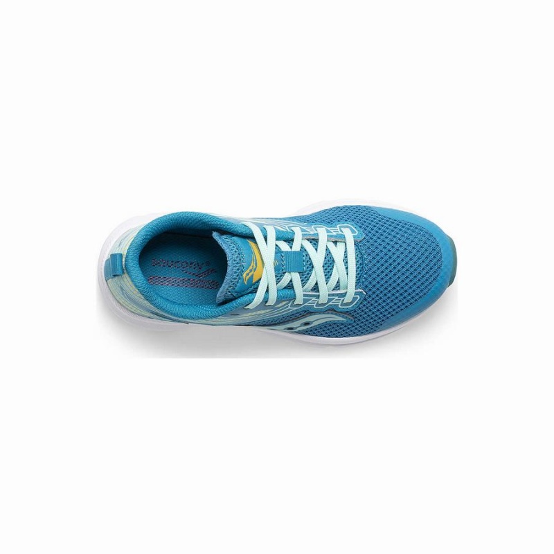 Sapatilhas Corrida Saucony Axon Sneaker Criança Turquesa Amarelas | Portugal S09417-T20