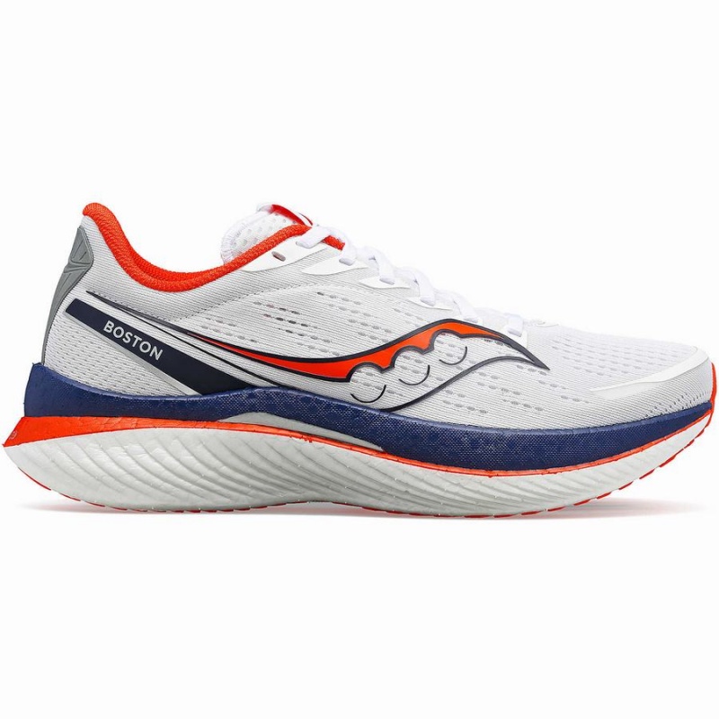 Sapatilhas Corrida Saucony Boston Endorphin Speed 3 Masculino Branco Azul Marinho | Portugal S38561-A76