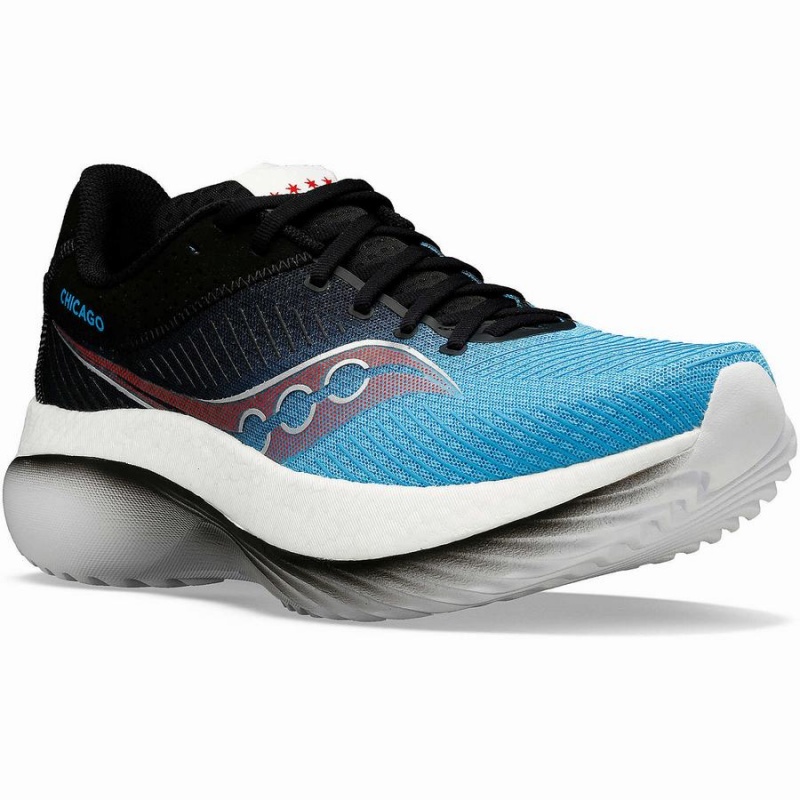 Sapatilhas Corrida Saucony Chicago Kinvara Pro Masculino Azuis Pretas | Portugal S70869-X74