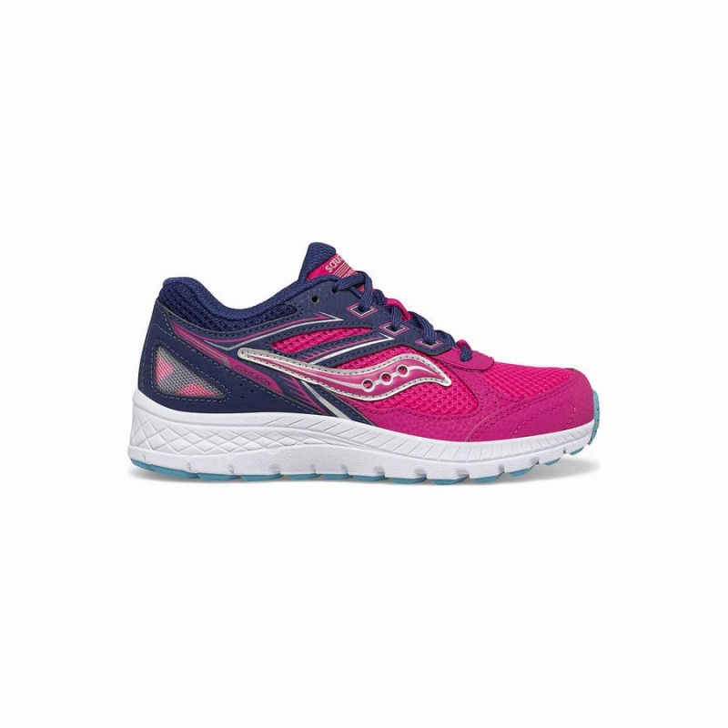 Sapatilhas Corrida Saucony Cohesion 14 Renda Sneaker Criança Rosa Azul Marinho | Portugal S63195-E25