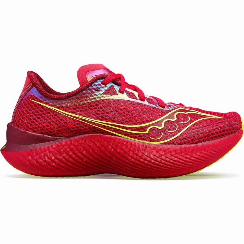 Sapatilhas Corrida Saucony Endorphin Pro 3 Feminino Vermelhas Rosa | Portugal S04132-U03