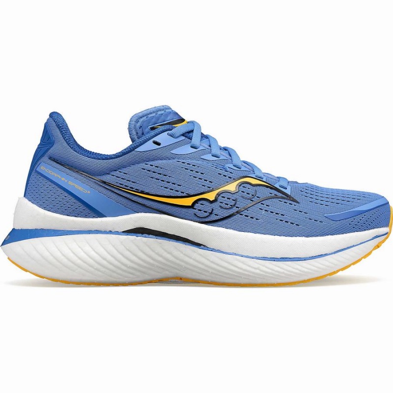 Sapatilhas Corrida Saucony Endorphin Speed 3 Feminino Azuis Douradas | Portugal S12578-Y15