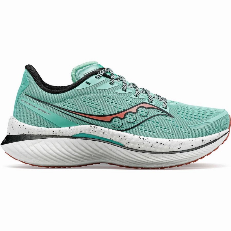 Sapatilhas Corrida Saucony Endorphin Speed 3 Feminino Turquesa Pretas | Portugal S70265-N72