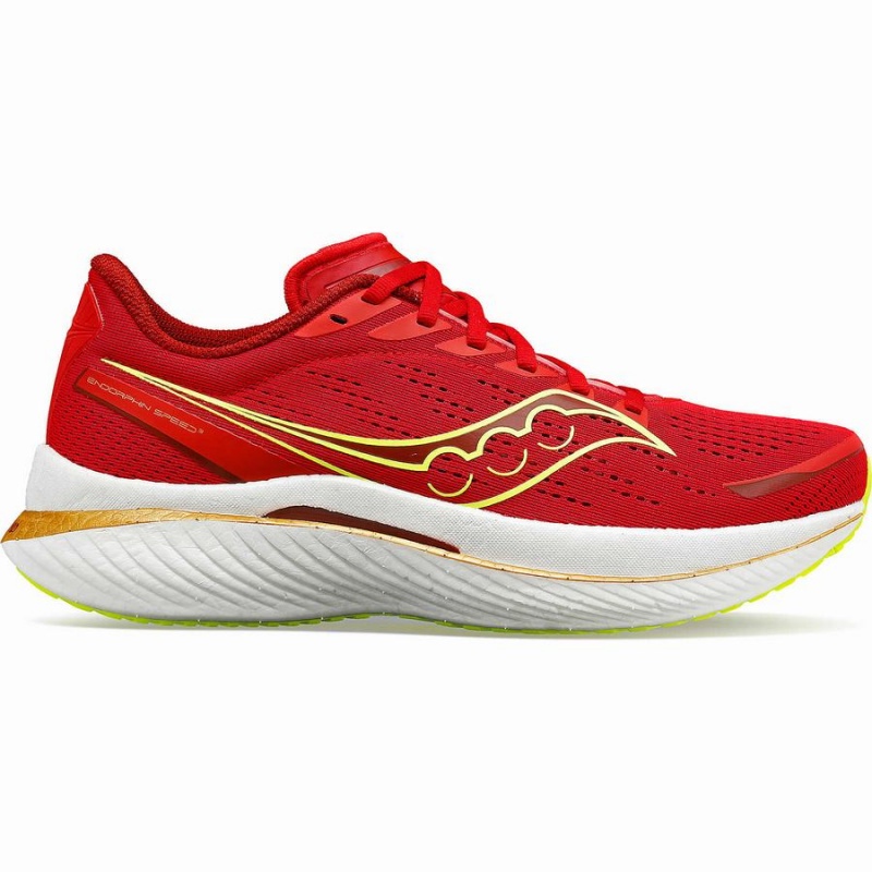 Sapatilhas Corrida Saucony Endorphin Speed 3 Masculino Vermelhas | Portugal S56074-E07