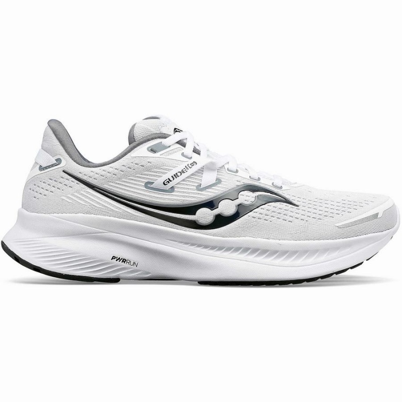 Sapatilhas Corrida Saucony Guide 16 Feminino Branco Pretas | Portugal S79045-H21